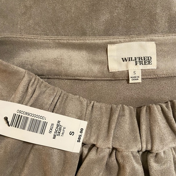 New Wilfred Free Tan Suede Skirt - Picture 4 of 8